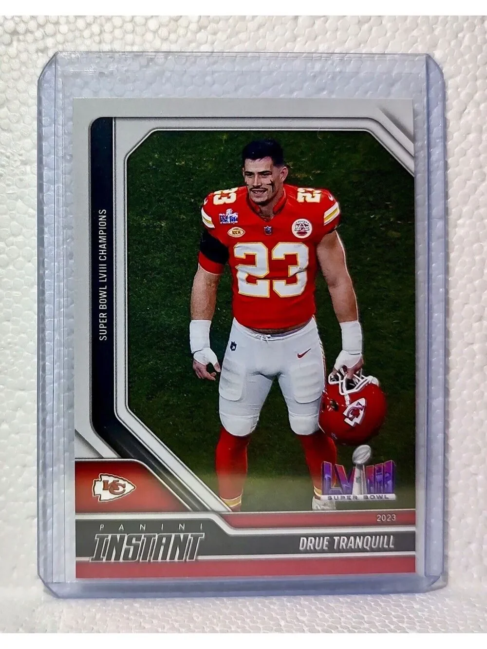 Dru Tranquill 2023 Panini NFL Superbowl Champions #33 Card Kansas City Chiefs